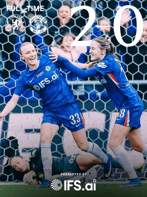 九游娱乐-切尔西女足2-0曼联女足：詹姆斯爆射；蝉联女足联赛杯冠军